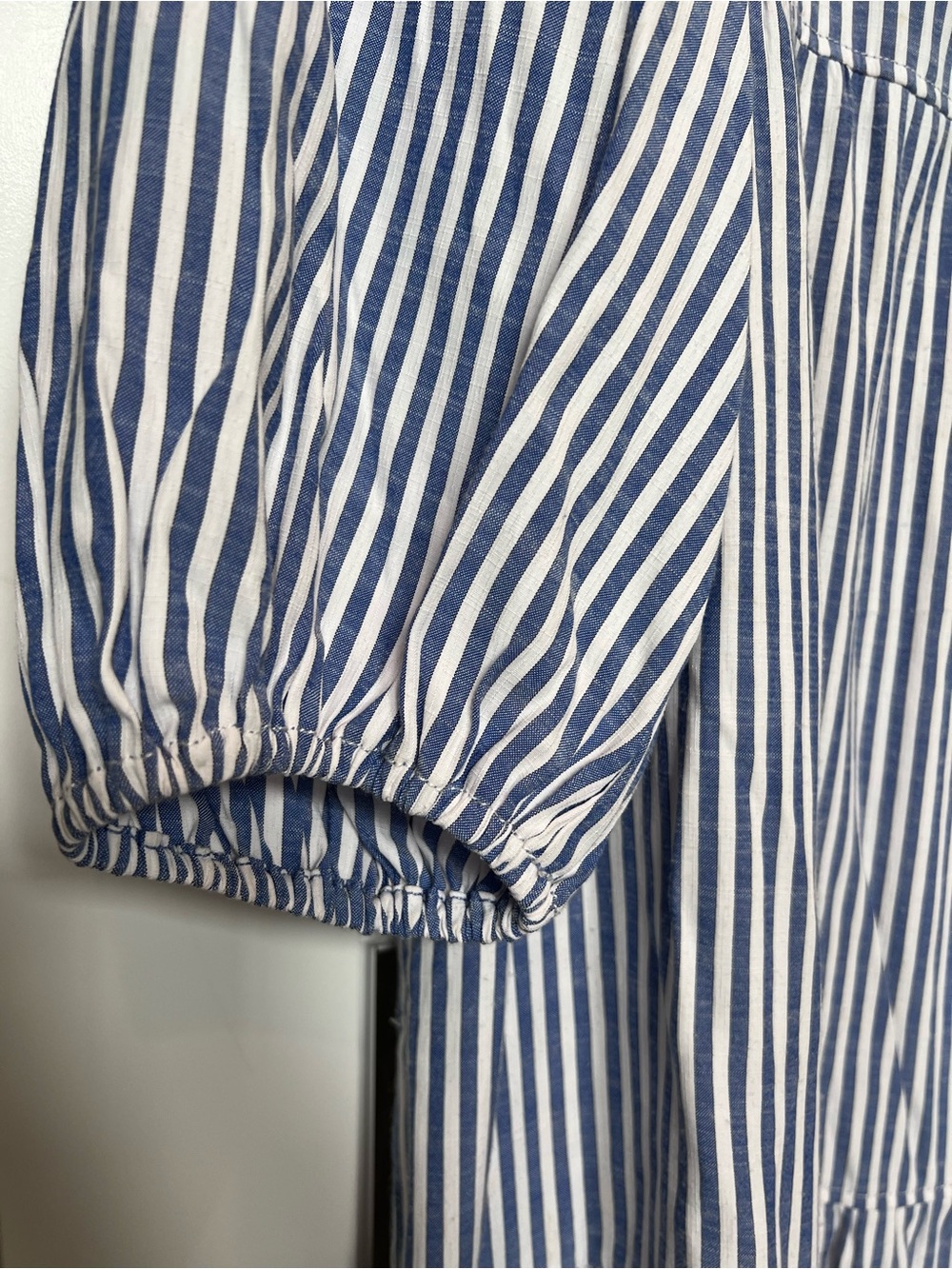 Max Studio Blue & White Striped Midi Dress - Picture 5 of 6